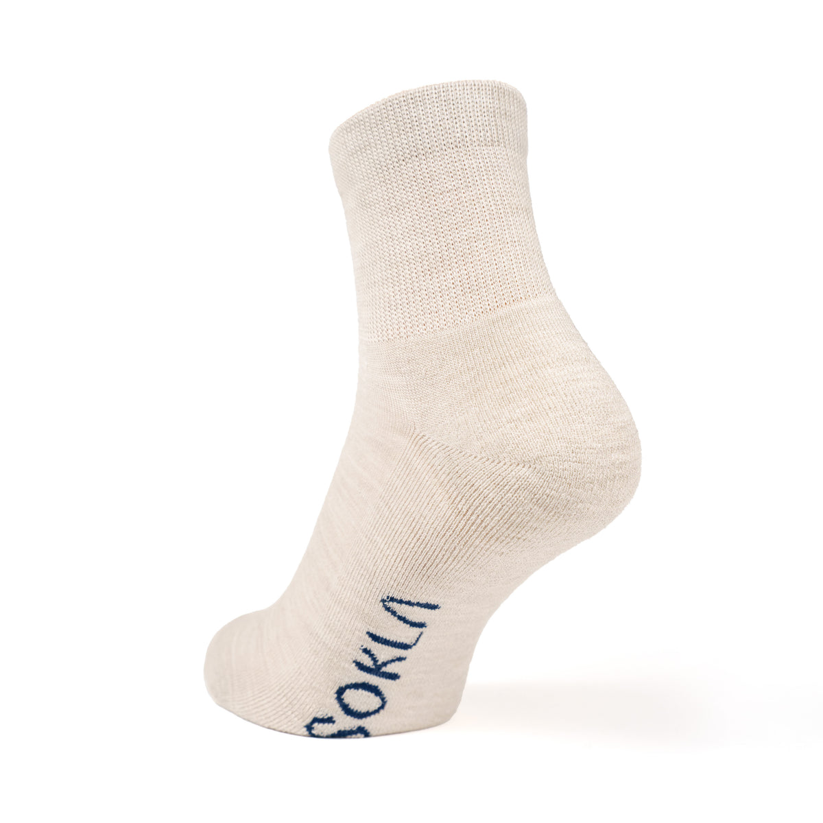 Diabetikersocken aus Merinowolle mit niedrigem Bündchen