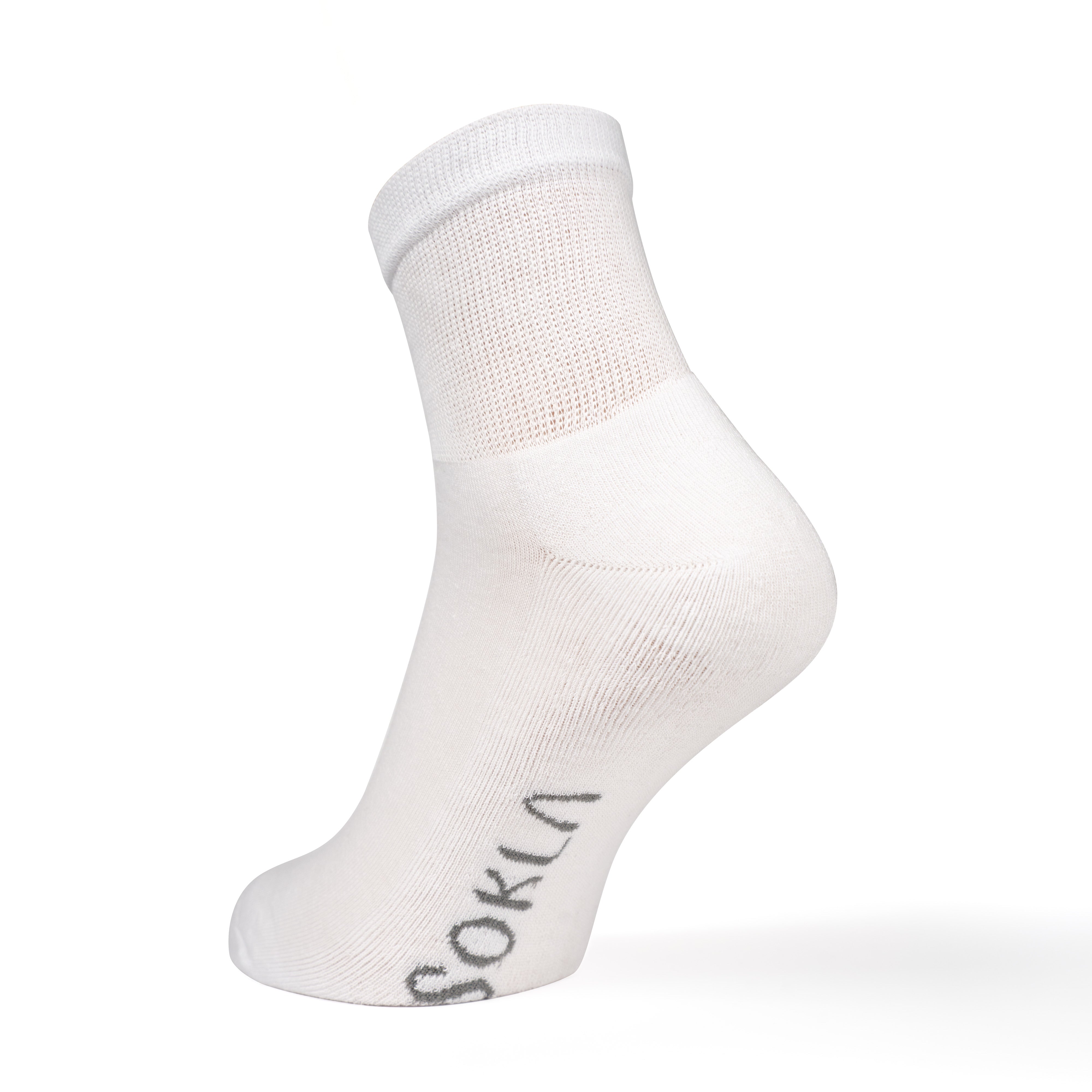 Diabetikersocken aus Baumwolle mit niedrigem Bündchen