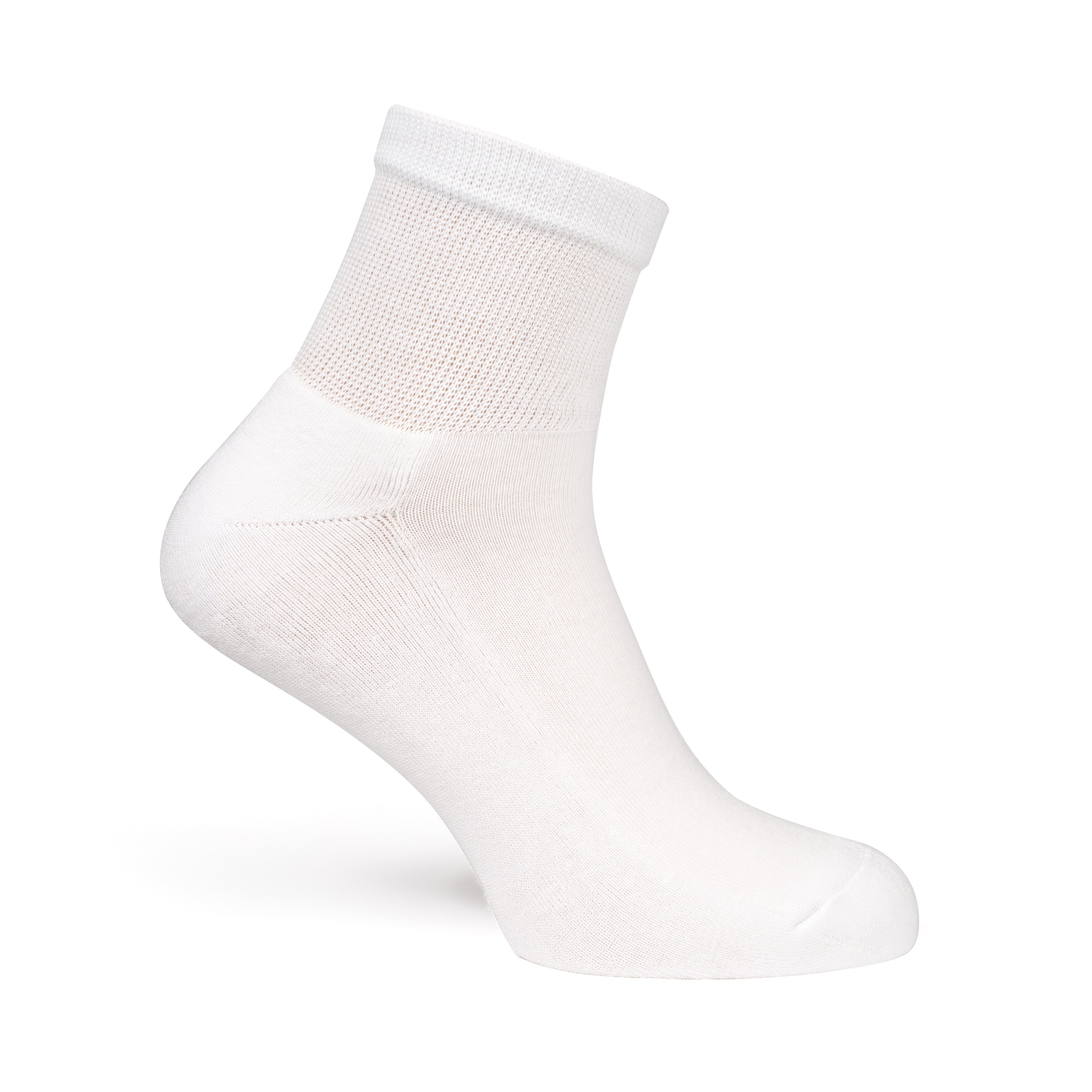 Diabetikersocken aus Baumwolle mit niedrigem Bündchen